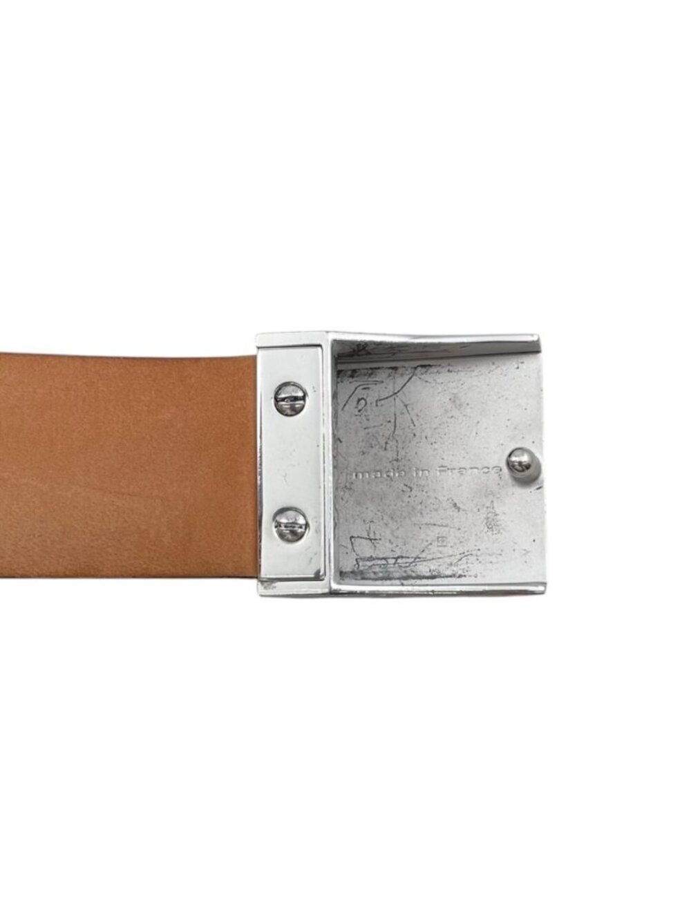 Louis Vuitton Belt Ceinture Carre Damier Ebene Logo Buckle Silver - Picture 4 of 12